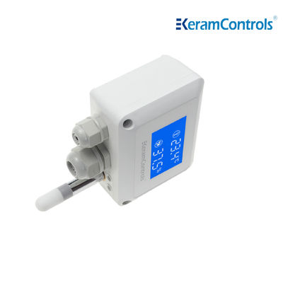 Air Duct Mounted Temperature Humidity Transmitter Digital Output