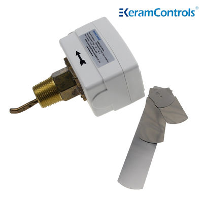 Interruptores de flujo líquidos de cobre amarillo del OEM IP65 24V 15A para el aire acondicionado de calefacción