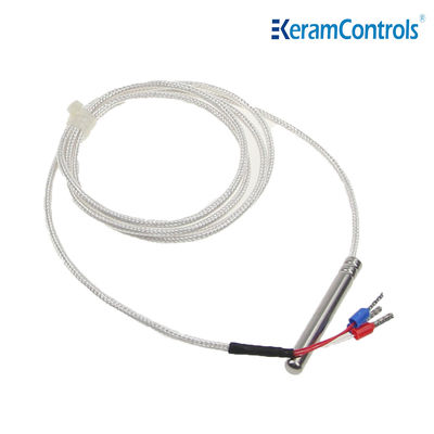 Alambre impermeable 30m m del sensor de temperatura de PT100 PT1000 3