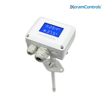 Sensor de temperatura de humedad de grado industrial versátil -40 °C · · · 80 °C para la instalación de paredes / conductos