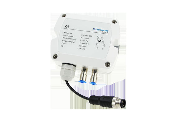 KDP210AC RS485 Pantalla LCD Hvac Transmisor de presión diferencial para sala limpia