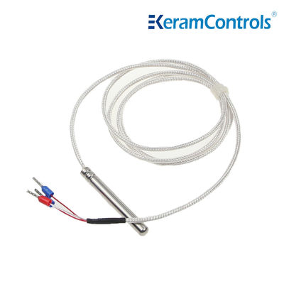 Alambre impermeable de los sensores de temperatura de PTFE PT100 PT1000 2